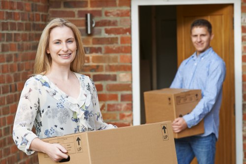Packed boxes and personal belongings stored for Surrey students