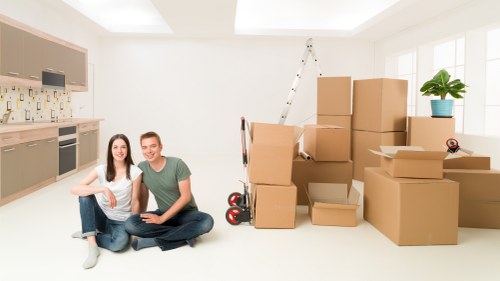 Example Surrey storage job with boxed belongings and furniture