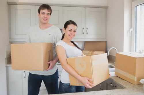 Commercial removals and storage setup for a Surrey business